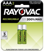 Pilas Recargables AAA Rayovac