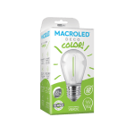 Lampara Bulbo Filamento Led Gota 1w Color E27 Macroled - Imagen 10