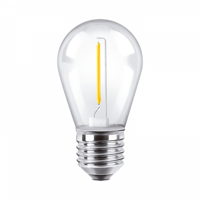 Lampara Bulbo Filamento Led Gota 1w Color E27 Macroled - Imagen 7