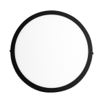 Panel Plafon Led 24w Redondo Negro Aplicar Macroled - Imagen 2