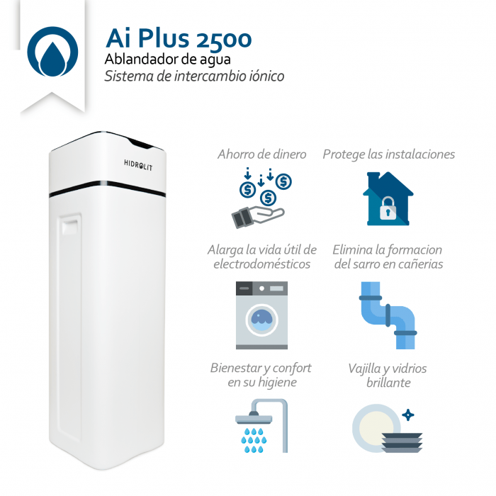 Ablandador De Agua Sarro Por Intercambio Iónico Ai Plus 2000 - Imagen 7