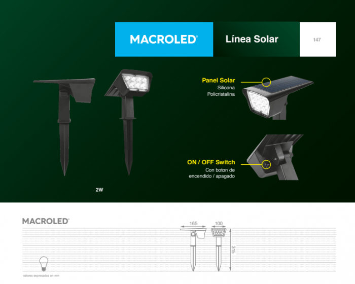 Estaca Solar 2W - Imagen 2