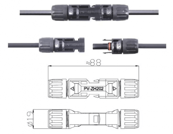 Conector Solar Mc4 Para Panel Solar - Imagen 6