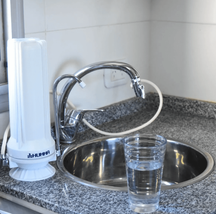 Filtro Purificador Agua Sobre Mesada Elimina Cloro Humma Infinit - Imagen 5