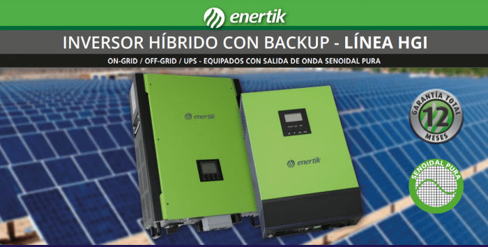 INVERSOR SOLAR HÍBRIDO  2 KW - 24V - PRODUCE, INYECTA Y ACUMULA EN BATERÍAS - Imagen 5