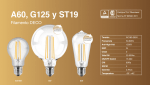 Lámpara Vintage Filamento Deco Led 8w Macroled Dimerizable - Imagen 4