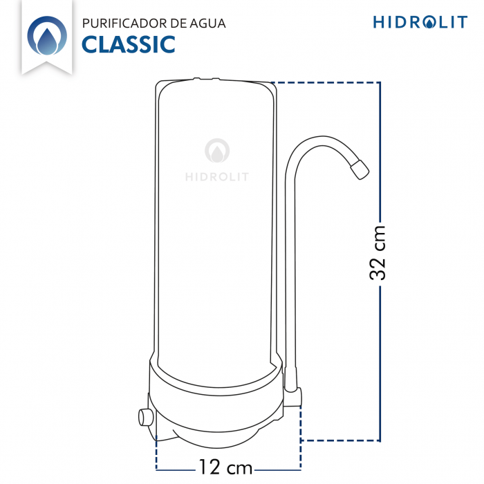 Purificador de agua Hidrolit Clorine Off Clásico - Imagen 4