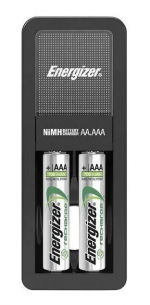 Cargador Energizer MINI p/ Pilas AA y AAA + 2 Pilas Recargables AA - Imagen 2