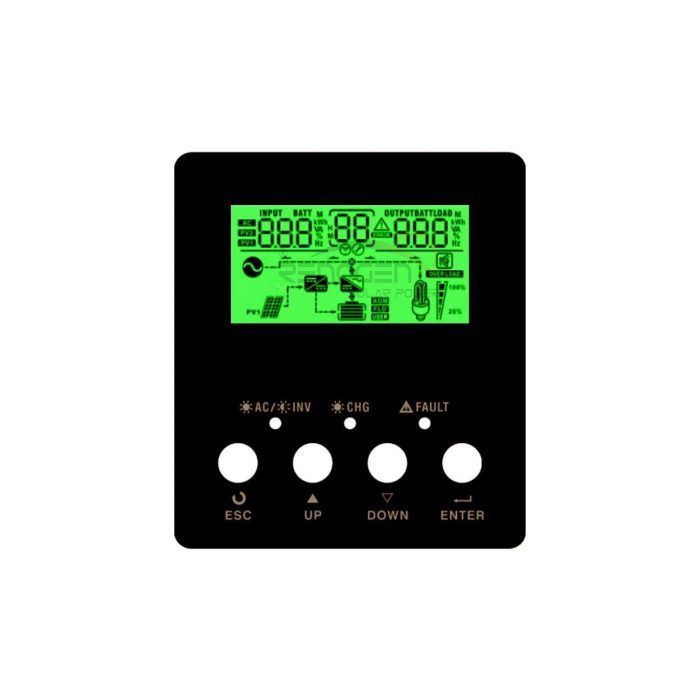 INVERSOR SOLAR HÍBRIDO  2 KW - 24V - PRODUCE, INYECTA Y ACUMULA EN BATERÍAS - Imagen 3