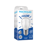 Lampara Bulbo Filamento Led Gota 1w Color E27 Macroled - Imagen 4