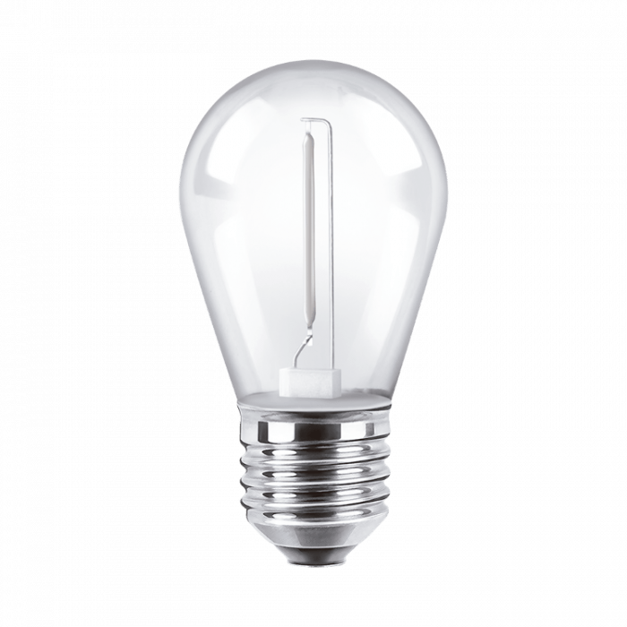 Lampara Bulbo Filamento Led Gota 1w Color E27 Macroled - Imagen 5