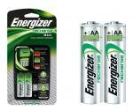 Cargador Energizer MAXI p/ Pilas AA y AAA + 2 Pilas Recargables AA