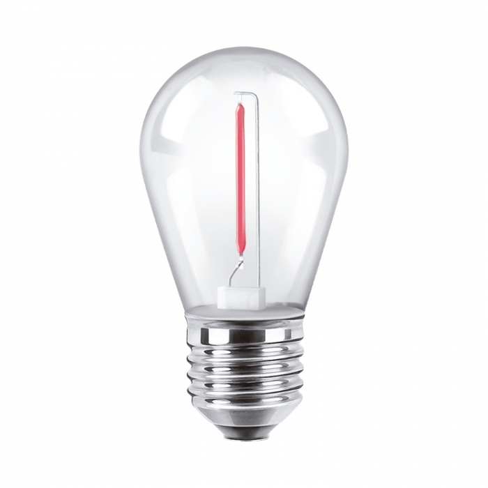 Lampara Bulbo Filamento Led Gota 1w Color E27 Macroled - Imagen 9