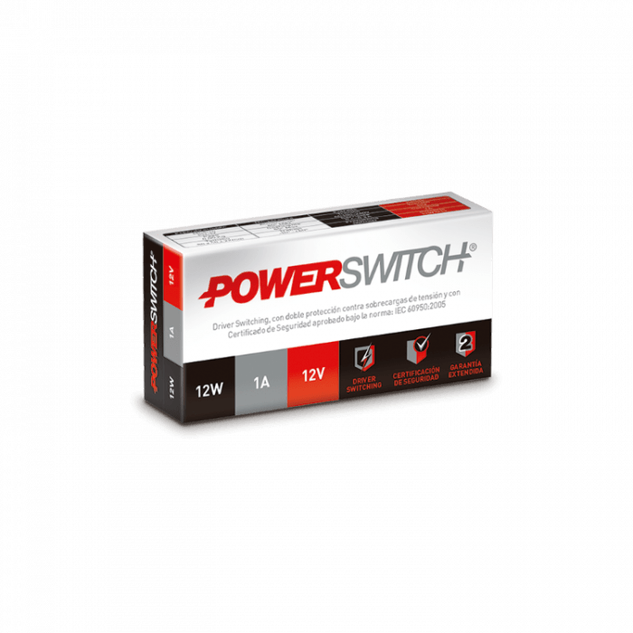 Fuente Driver Con Gabinete Plastico 12v 12w Powerswitch - Imagen 2