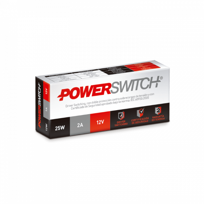 Fuente Driver Con Gabinete Plastico 12v 25w Powerswitch - Imagen 2