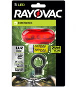 Linterna Luz De Bicicleta Trasera Rayovac 5 Led
