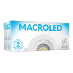 Spot Dicroica Macroled 7w Blanco Cálido-Frio Listo Para Instalar - Imagen 3