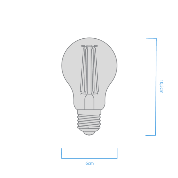 Bulbo A60 8W E27 - Imagen 2