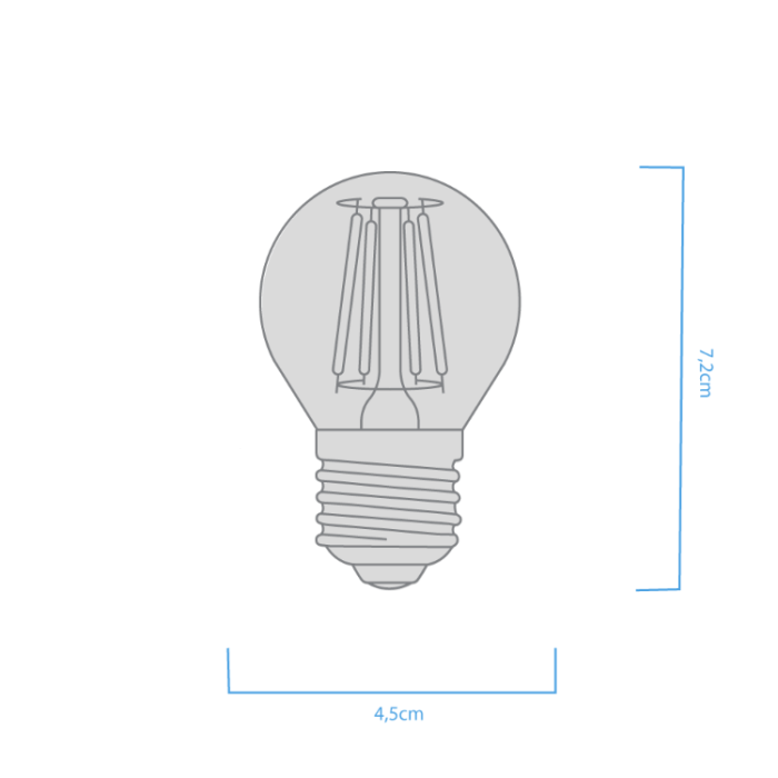 Gota G45 4W E27 - Imagen 2