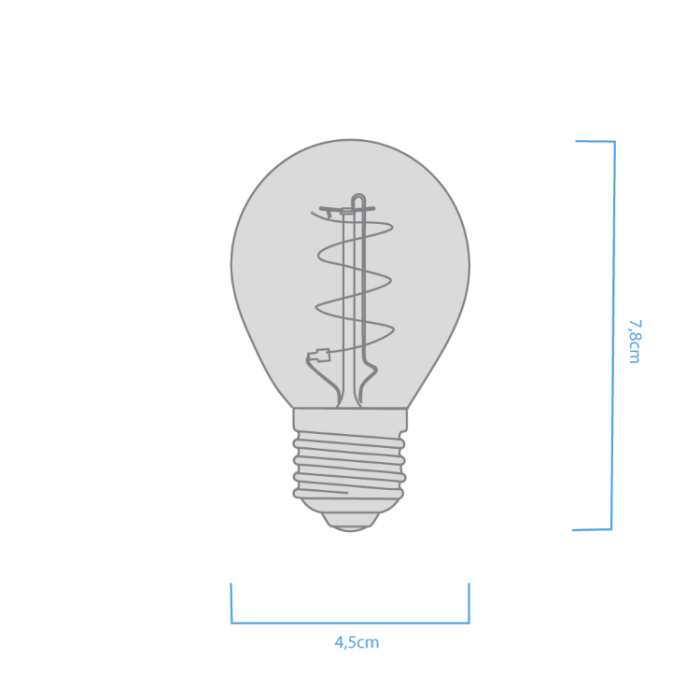 Gota G45 3W E27 - Imagen 2