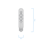 Tubo T30 2W E27 - Imagen 2