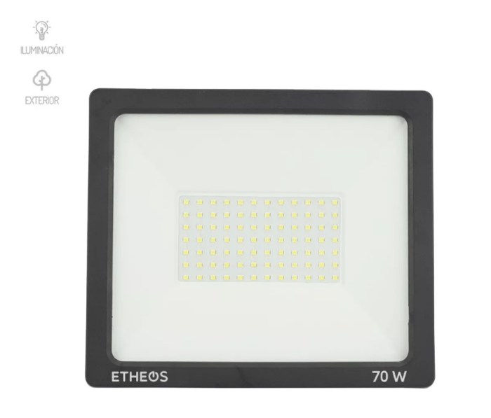 Reflector Proyector Led 70w Apto Exterior Ip65 6300lm Etheos - Imagen 2