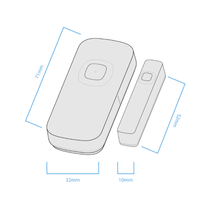 Sensor de Puertas y Ventanas Recargable - Imagen 2