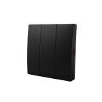 Tecla Inalámbrica RF, 3 Efectos Smart House, Negro