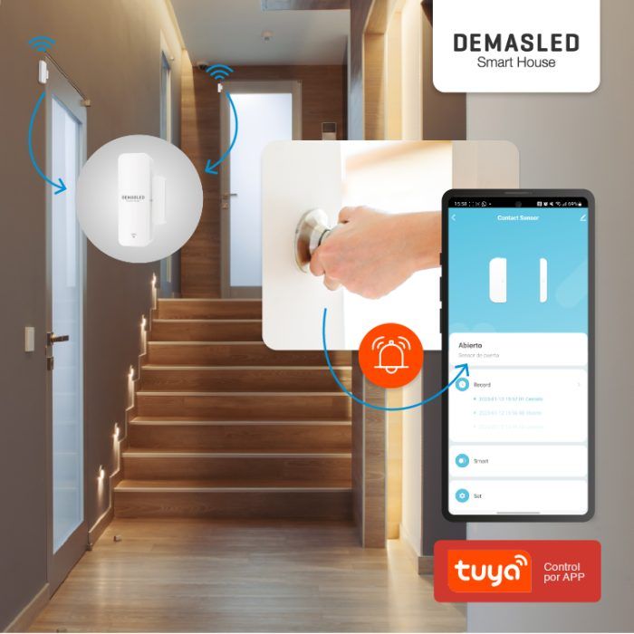 Sensor Smart WiFi Magnético De Apertura 2.4GHz - Imagen 6