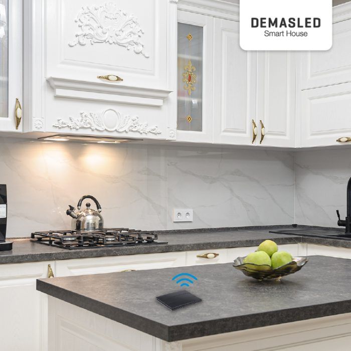 Tecla Inalámbrica RF, 3 Efectos Smart House, Negro - Imagen 5