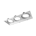 Cardánico Metal Embutir AR111 x3 Blanco