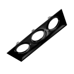Cardánico Metal Embutir AR111 x3 Negro