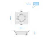 Artefacto Embutir PC Dicro MR16 x1 B - Imagen 2