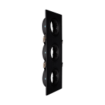 Artefacto Embutir PC Dicro MR16 x3 Negro