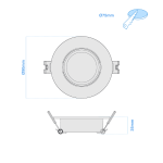 Aro Plastico P/Embutir PC Dicro MR16 RB - Imagen 2