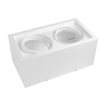 Cardánico Metal Plafón AR111 x2 Blanco