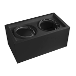 Cardánico Metal Plafón AR111 x2 Negro