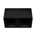Plafón PC Dicro MR16 x 2 CRN Negro