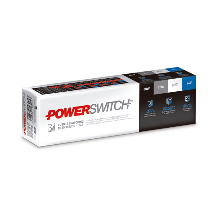 Fuente Exterior PowerSwitch 60W 24V - Imagen 2