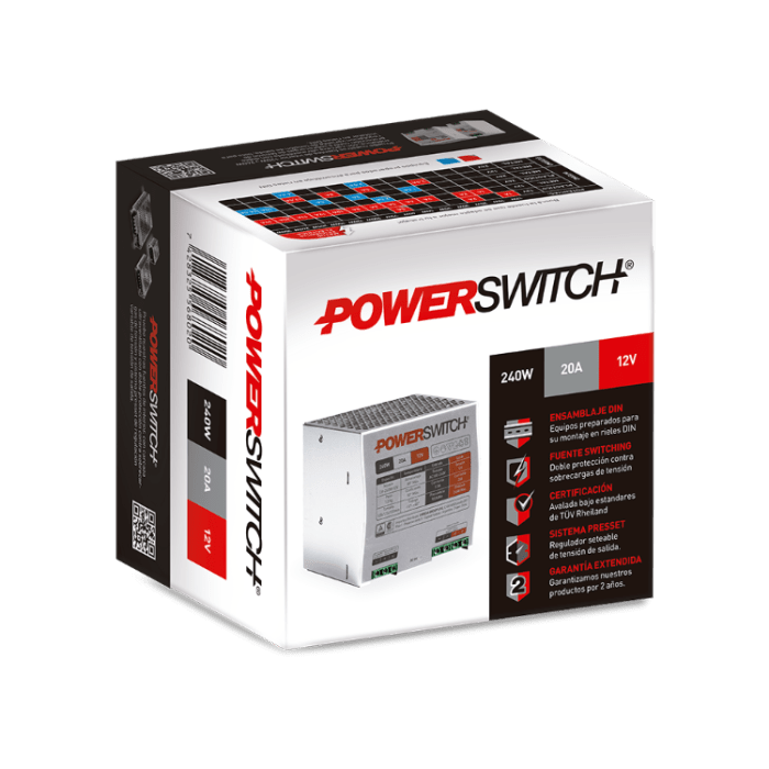 RIEL DIN 240W 12V - Imagen 2