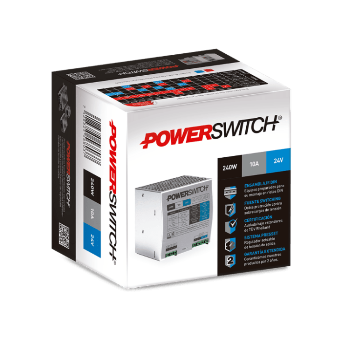 RIEL DIN 240W 24V - Imagen 2