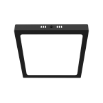 Panel Plafón Cuadrado Negro 18W