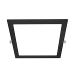 Panel Embutir Cuadrado 18W Negro
