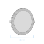 Panel Embutir Circular 18W Negro - Imagen 4