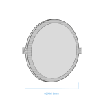 Panel Embutir Circular 24W Negro - Imagen 3