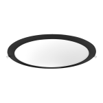 Panel Embutir Circular 24W Negro - Imagen 2
