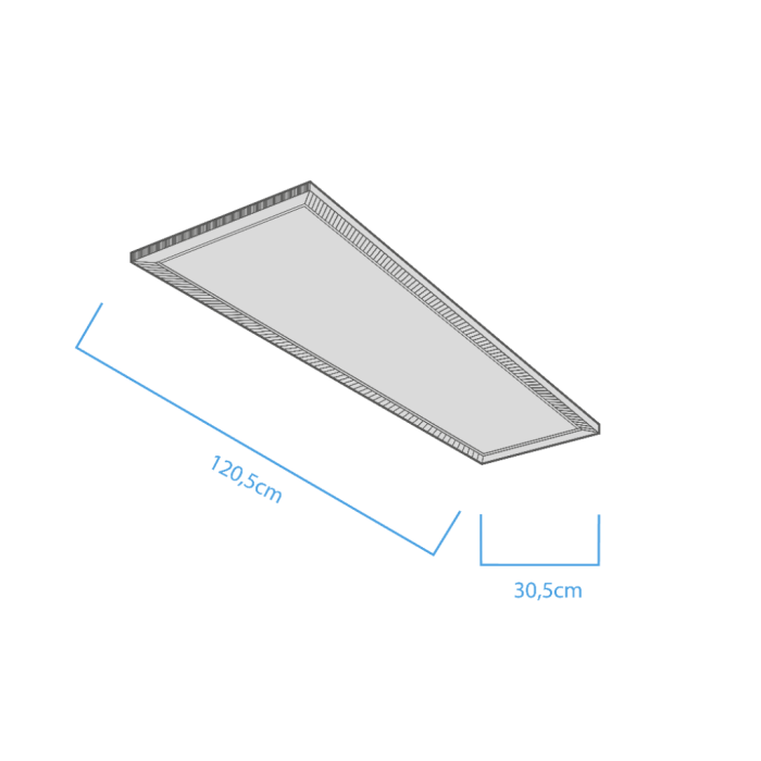 Panel Pro 1205-305mm 48w 4800lm Macroled – Ac100-260v Fp0,92 - Imagen 3
