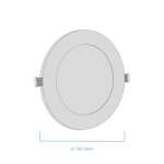 Panel Embutir Circular 6W Blanco - Imagen 5