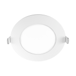 Panel Embutir Circular 6W Blanco