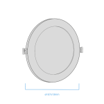 Panel Embutir Circular 12W Blanco - Imagen 4